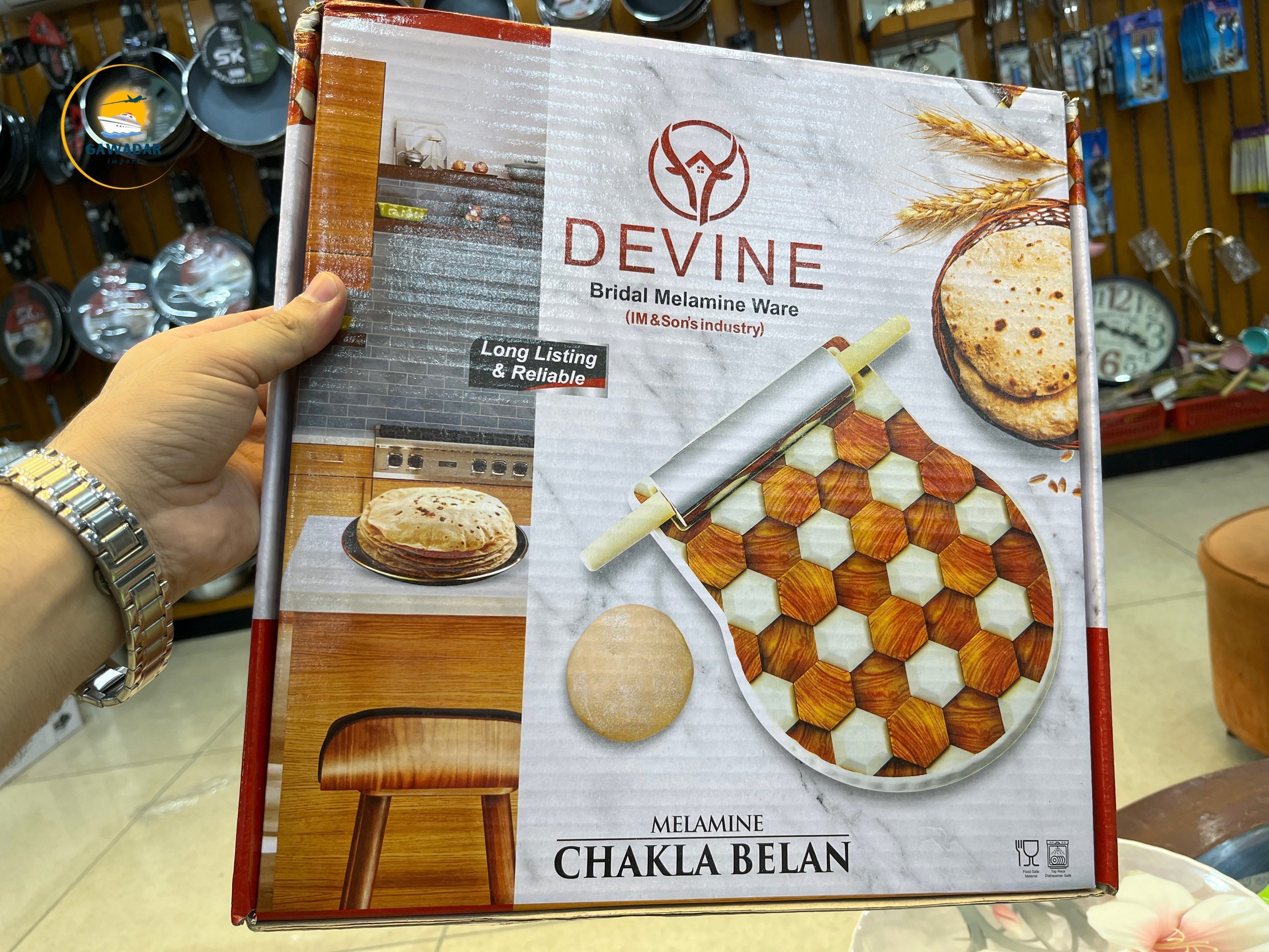 Melamine Chakla Belan, Rolling Belan Made With Melamine Unique Beautiful Perfect Roti Maker