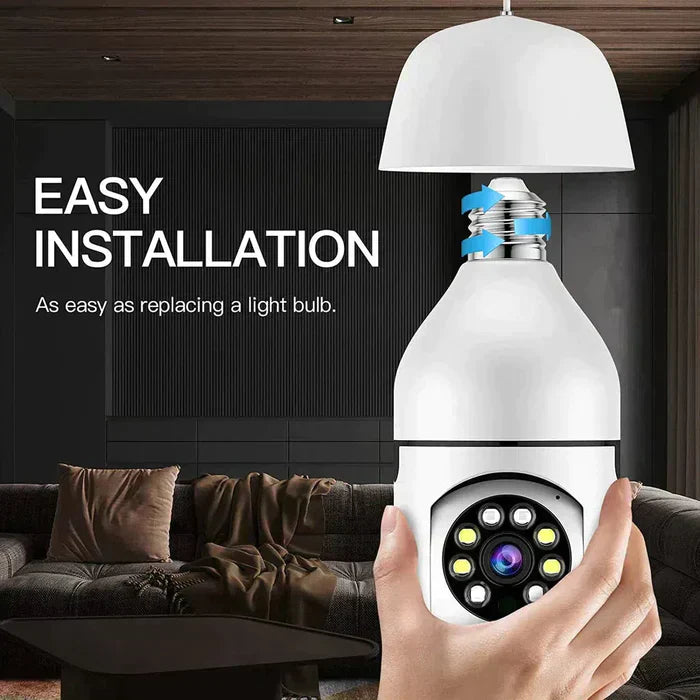 Wireless Bulb Security Camera 360°Rotational View