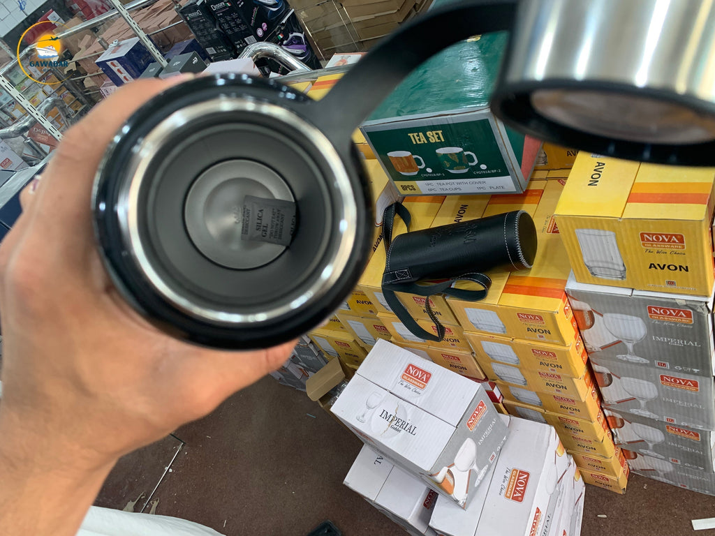 Vacuum Hot & Cold Bottles with Leather Cover  1500ml Stainless Steel   Hot Selling Item