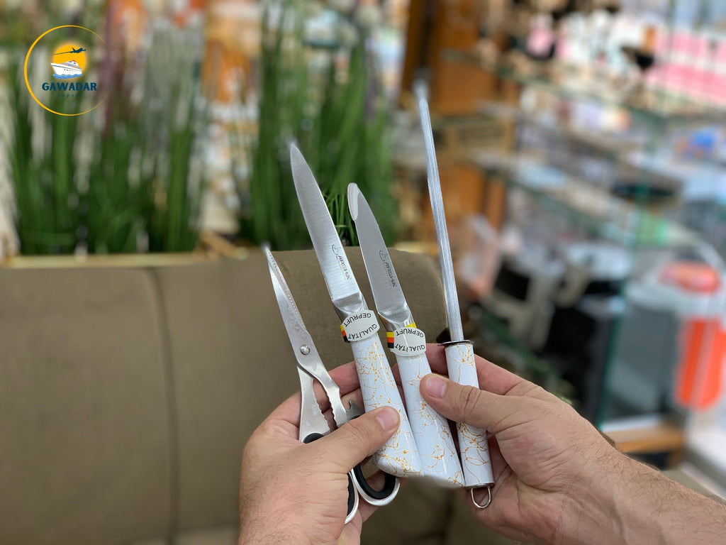 Stainless Steel Arshia Brand 11 Pieces Kitchen Knife Set