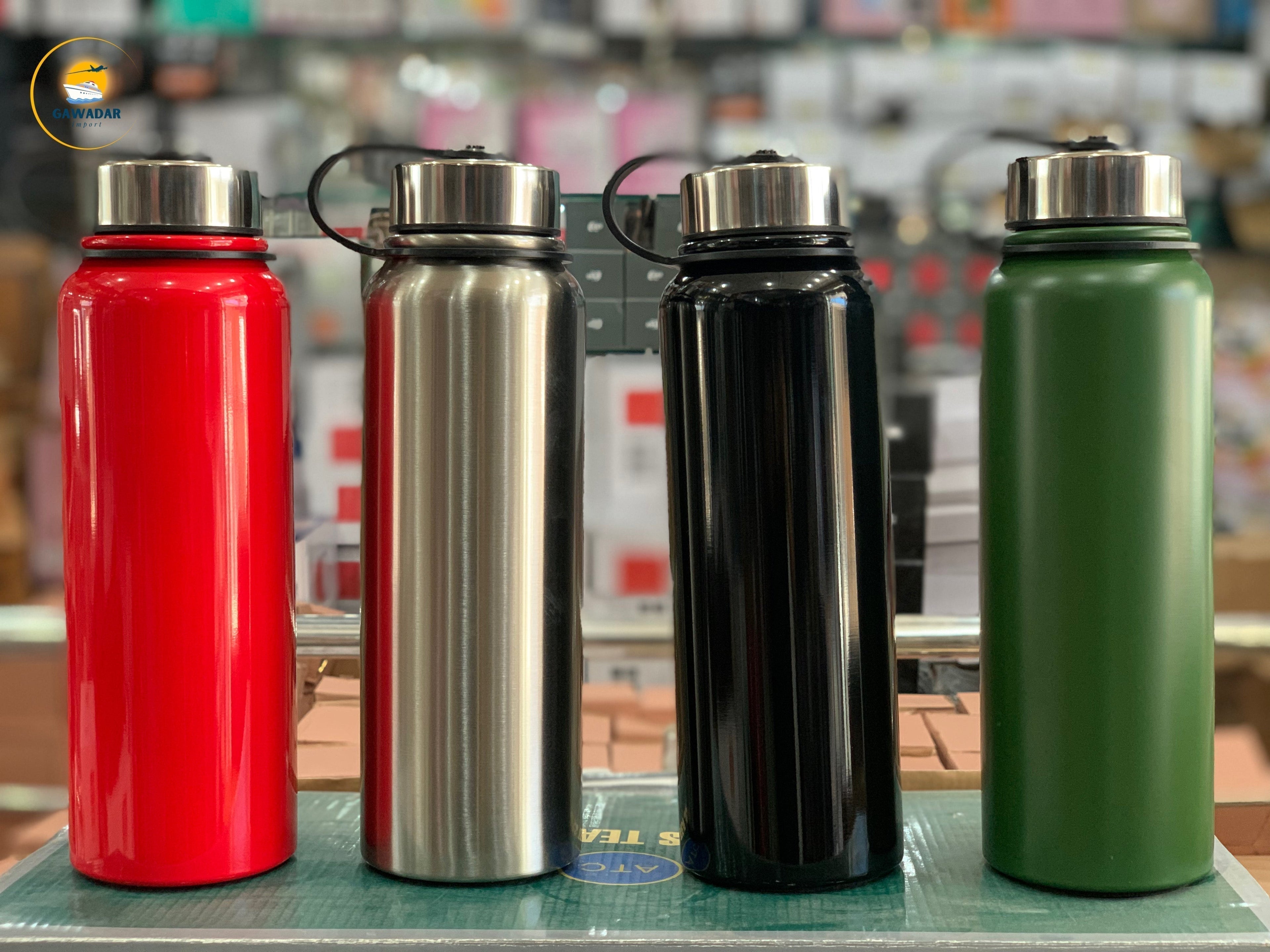 Vacuum Hot & Cold Bottles with Leather Cover  1100 ML Stainless Steel  Hot Selling Item