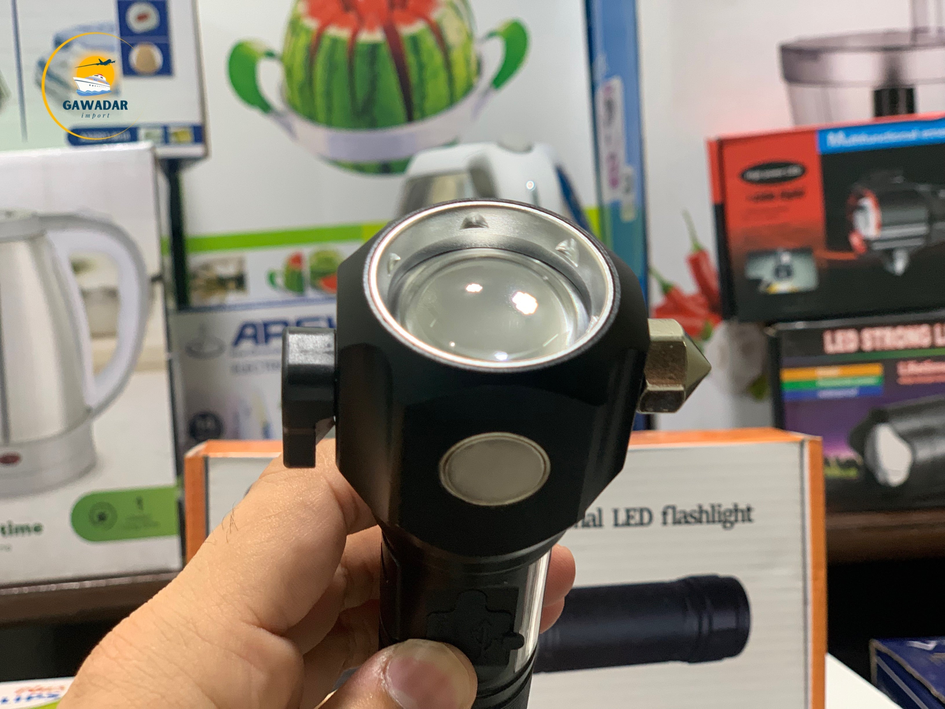 Rawilang RL-233 LED Bright Light Torch 1KM Range