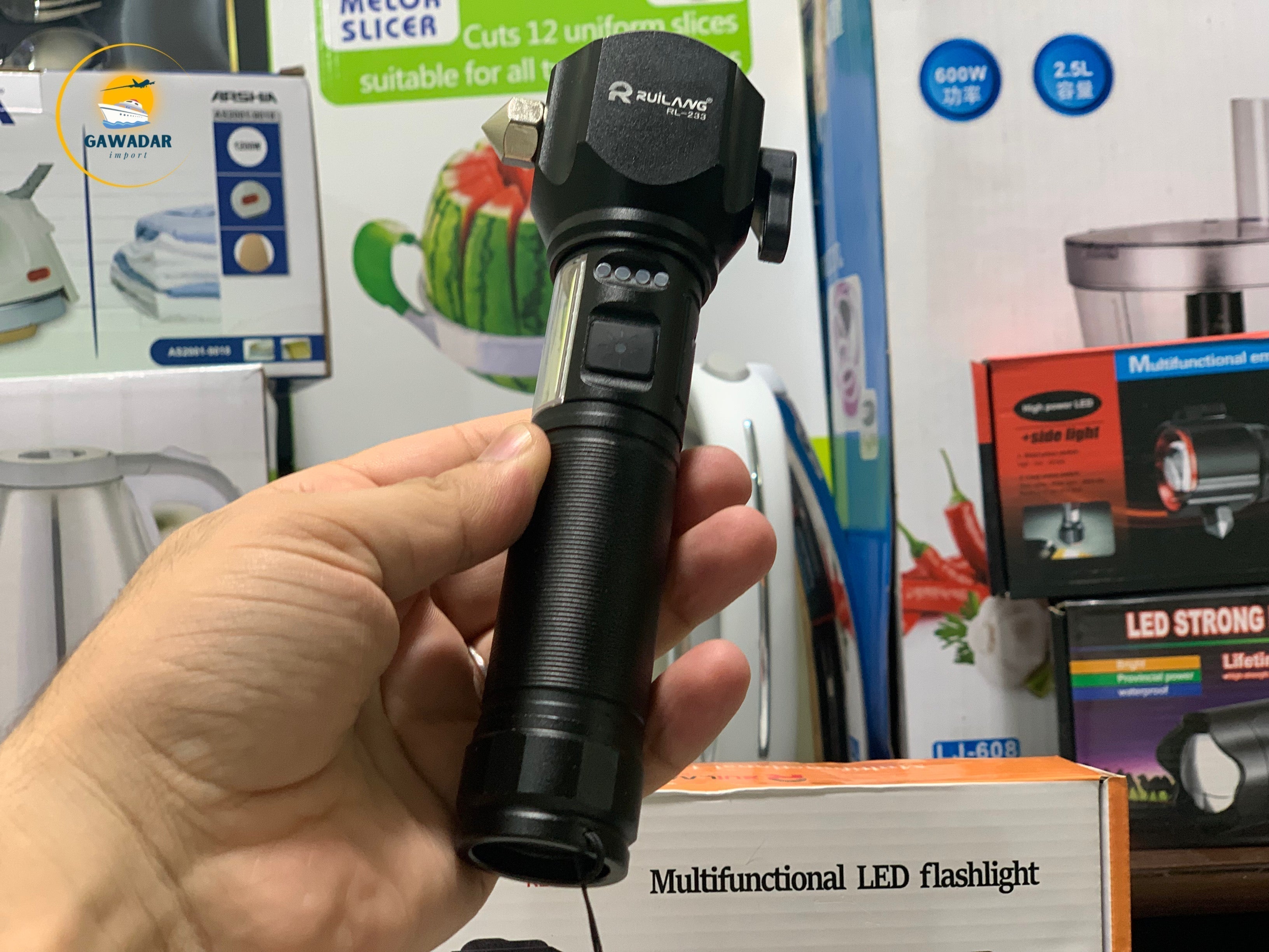 Rawilang RL-233 LED Bright Light Torch 1KM Range