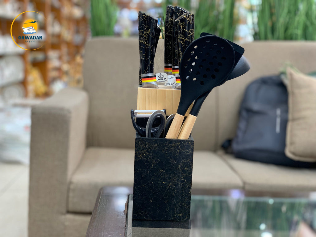 Stainless Steel Arshia Brand 11 Pieces Kitchen Knife Set