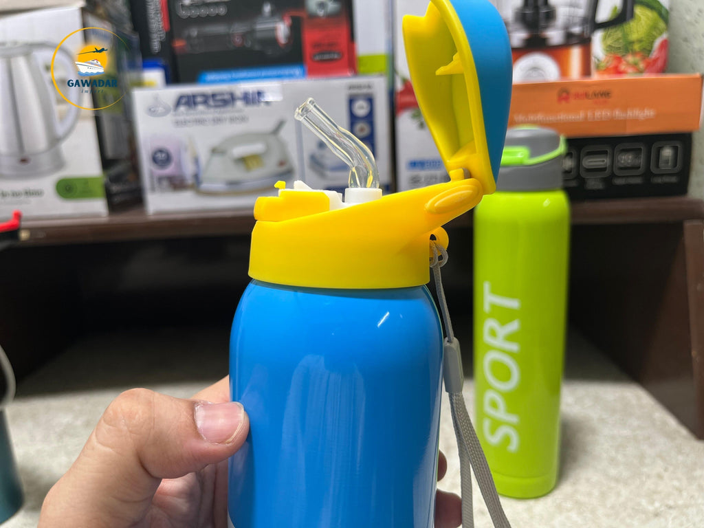 SPORT Brand Cold water bottles , Stainless Steel Built In Straw 750ml