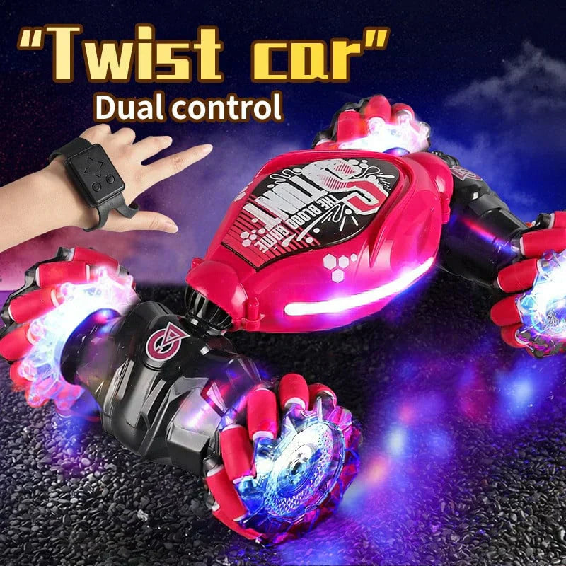 New Twist Car All Terrains Monster Trucks for Boys Gesture RC Stunt Car 360° Flips for Age 4-12