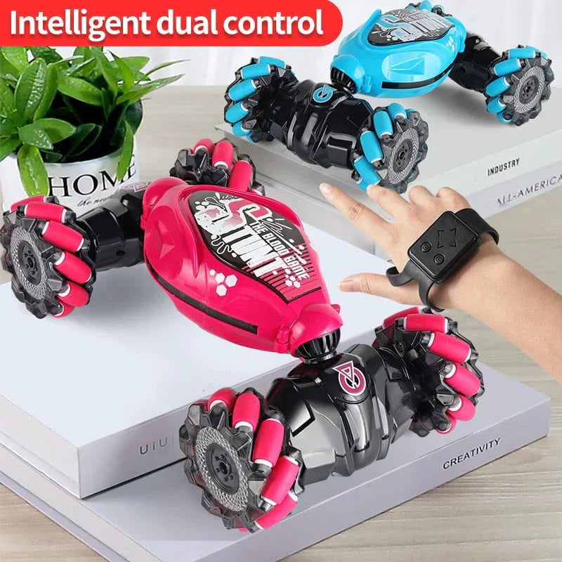 New Twist Car All Terrains Monster Trucks for Boys Gesture RC Stunt Car 360° Flips for Age 4-12