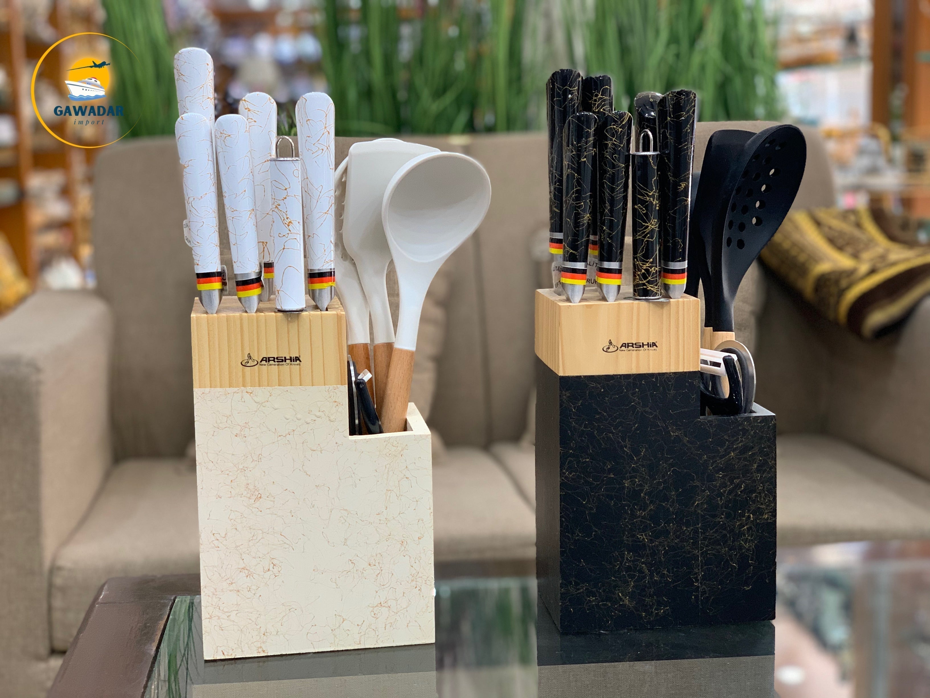 Stainless Steel Arshia Brand 11 Pieces Kitchen Knife Set