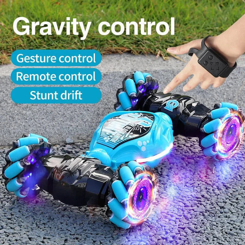 New Twist Car All Terrains Monster Trucks for Boys Gesture RC Stunt Car 360° Flips for Age 4-12