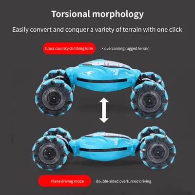 New Twist Car All Terrains Monster Trucks for Boys Gesture RC Stunt Car 360° Flips for Age 4-12