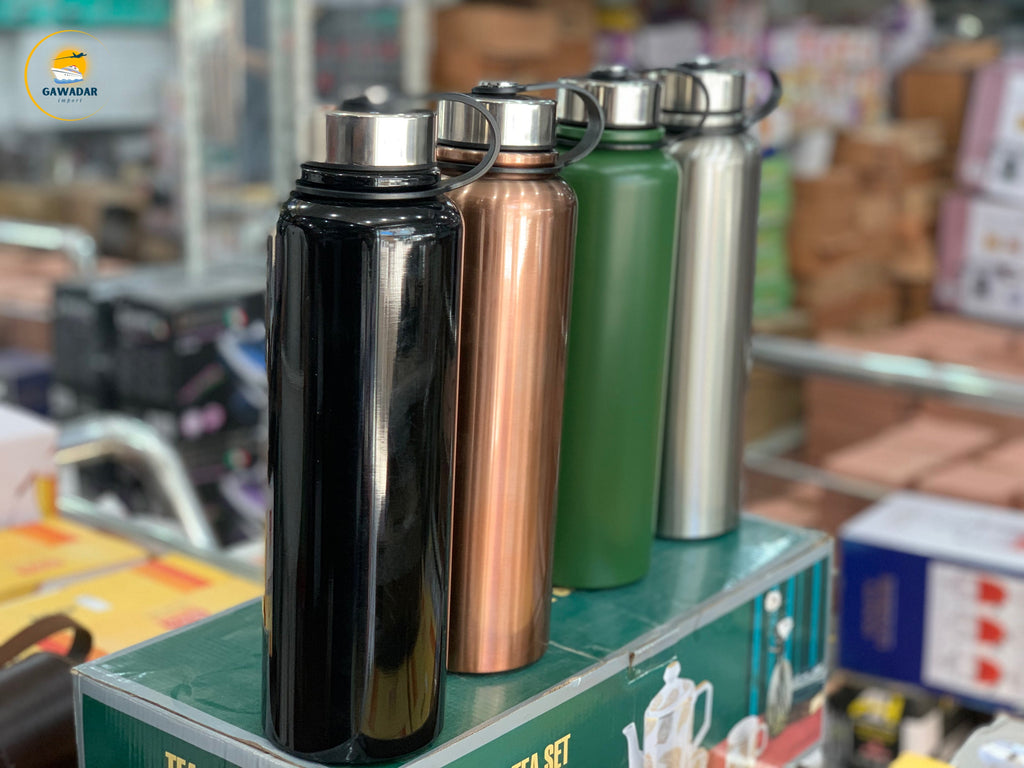 Vacuum Hot & Cold Bottles with Leather Cover  1500ml Stainless Steel   Hot Selling Item