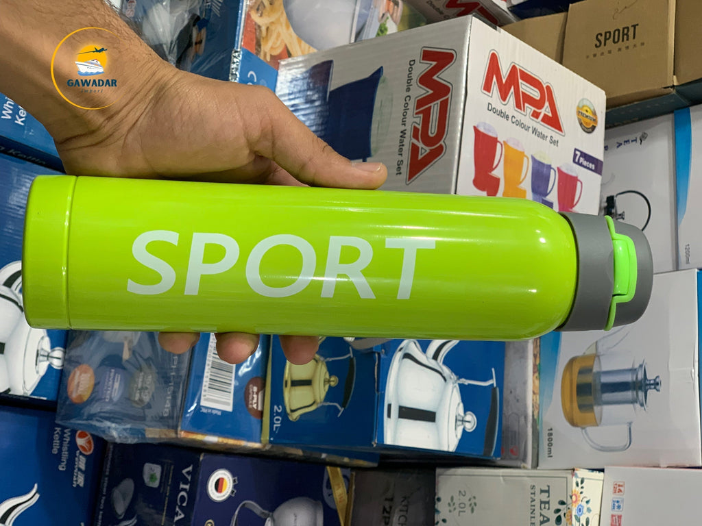 SPORT Brand Cold water bottles , Stainless Steel Built In Straw 750ml