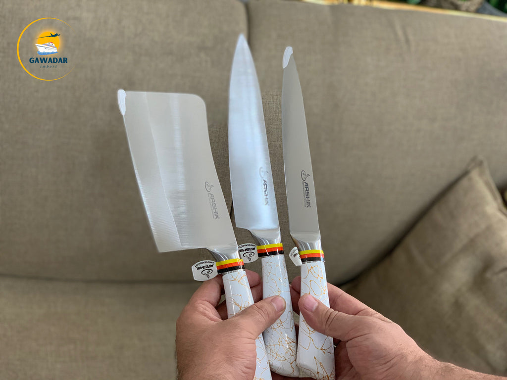 Stainless Steel Arshia Brand 11 Pieces Kitchen Knife Set