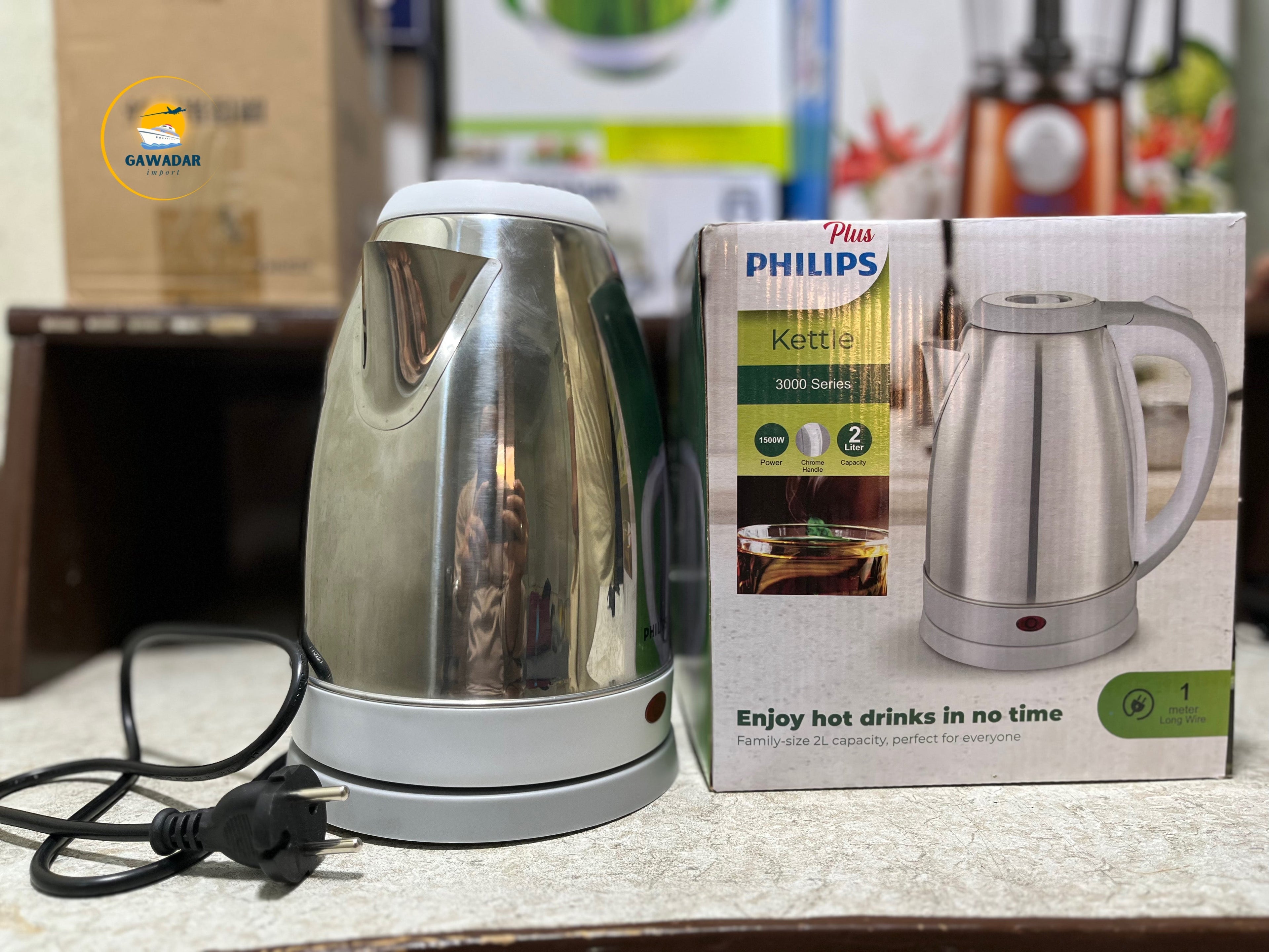 Philips Plus Electric Kettle Stainless Steel Auto OFF Mode