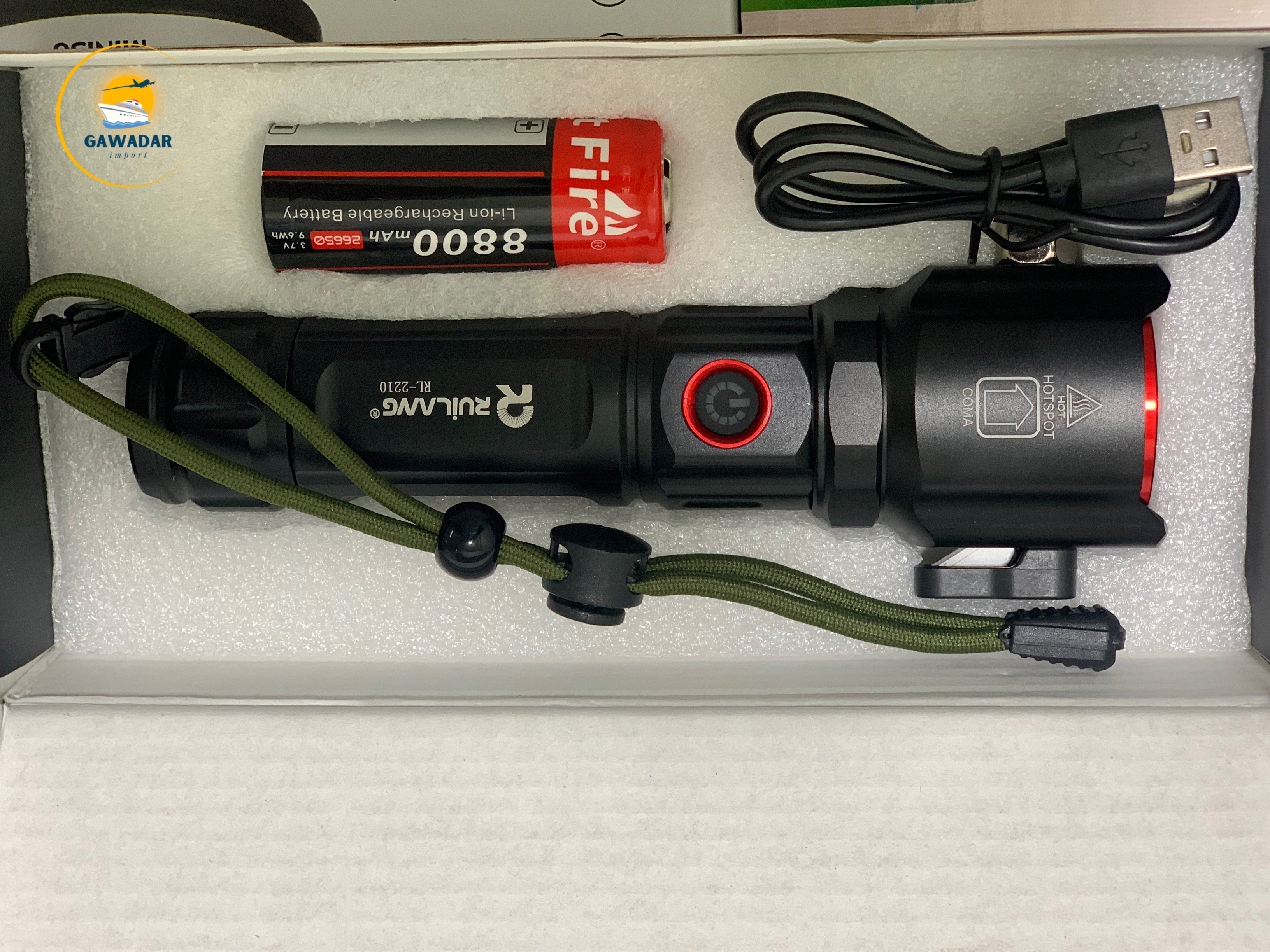 Rawilang RL-2210  LED Flash Light 1KM Range