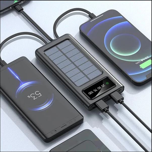 SOLAR POWER BANK Built in cable 10000 mah