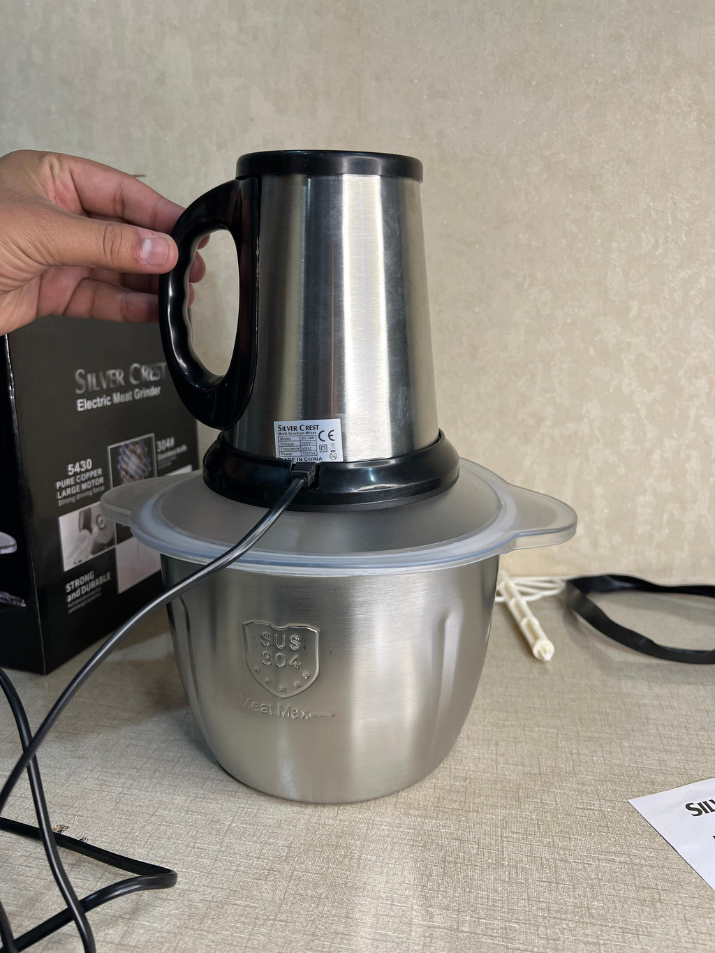 Silver Crest Meat Chopper 3 Litter 1000 watt orignal