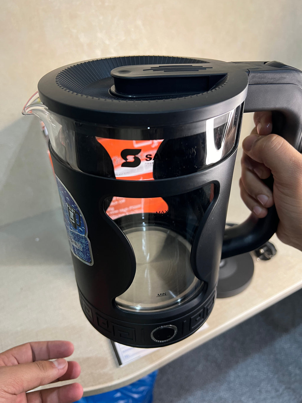 SAYONA 1.8L GLASS ELECTRIC KETTLE